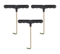 MOBUTOFU Set da 3 Pezzi Tiralacci per Scarpe Professionali in Plastico e Ferro, Portatile e Resistente, per Sport e Uso Quotidiano