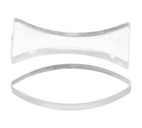 MOBUTOFU Set di 2 Lenti Ottiche Acriliche Concave e Convesse da 6 Cm per Esperimenti Fisici e Insegnamento Dell'ottica per Studenti