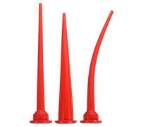 MOBUTOFU Set di 3 Applicatori per Calafataggio Riutilizzabili in Gomma Resistente, Punte per Sigillatura Precise Ugello Grosso 30 CM e Ugello Curvo Sottile 29 CM, Adatti per Sigillatura di