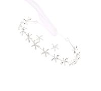 MOBUTOFU Set di Accessori per Chioma da Sposa e Orecchini con Cerchietto a Stella del Mare in Lega Argento per Matrimonio e Cerimonie Eleganti