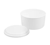 MOBUTOFU Shaved Ice Box, Ice Cube Trays for Cocktails in ABS Bianco, Grande Capacità, Riutilizzabile, Senza Bava, per Attività all Aperto