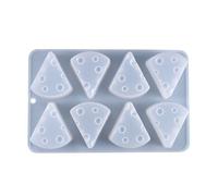 MOBUTOFU Stampo in Silicone a Forma di Formaggio per Dolci Creativi | Bianco, Lavorazione Accurata, per Caramelle e Dessert, Pulizia Facile, in Cucina