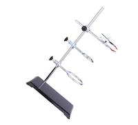 MOBUTOFU Supporto da Colore Casuale in Ferro 40cm Base Quadrata, Stabile e Facile da Installare, per Esperimenti Chimici e Insegnamento Scientifico