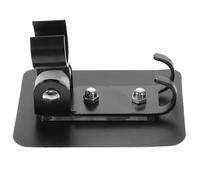 MOBUTOFU Supporto Doccetta da Parete in Alluminio Spaziale Nero, Base di Fissaggio per Soffione Doccia Regolabile, Accessorio per Bagno