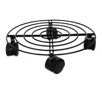 MOBUTOFU Supporto per Bombola di Gas in Ferro con Ruote Frenanti, Base Mobile per Bombola Propano 27 Cm, Carrello da Pavimento per Esterni, Stabilità e Sicurezza per Bombole di Gas