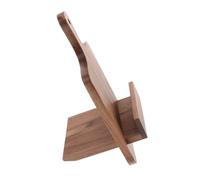 MOBUTOFU Supporto per Libri di Cucina in Legno Marrone, Portamenu da Parete Salvaspazio per Cucina e Casa, Elegante e Versatile per Ricettari e Menu