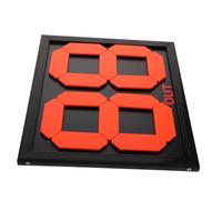 MOBUTOFU Tabellone Numerico Portatile per Arbitri Pannello Fluorescente e Caratteri Chiari per Gestione Sostituzioni e Punteggio in Allenamenti Calcio Nero Leggero