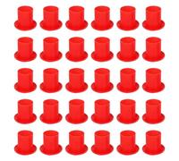 MOBUTOFU Tappi di Sicurezza per Barre d'Armatura 60 Pezzi in Plastica Dura, Cappucci Protettivi Rossi per Tondini 10-32 MM, Adatti a Protezione in Cantieri e Edilizia