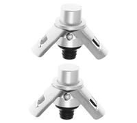 MOBUTOFU Tappo per Vino Sottovuoto con Scala Temporale in Abs e Silicone Set 2 Pezzi Argento, Sigillante Ermetico Conservazione Prolungata per Bottiglie di Spumante e Uso Domestico
