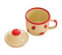 MOBUTOFU Tazza da Caffè in Smalto Resistente con Capacità Moderata, Design Raffinato e Versatile, per Uffici e Case, Sicura per Uso Prolungato