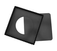 MOBUTOFU Teglia per Pizza Quadrata per Versatile Uniforme del Calore in al Carbonio con Fondo Removibile e Alto, Antiaderente per Piccoli Eventi e Fai