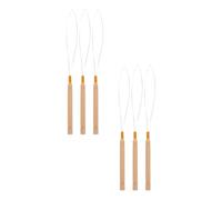 MOBUTOFU Tirare l'Ago per Extension Chioma Set 6 Pezzi Uncinetto e Anelli per Acconciature Ciocche e Trecce, Strumento per Parrucchieri