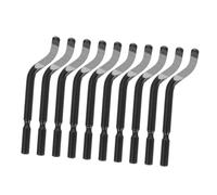 MOBUTOFU Utensile Sbavatore in Acciaio Inossidabile Nero Leggero, 10 Pezzi, Lama per Raschietto e Rifinitura, per Lavori di Sbavatura e Finitura