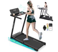 Mobvoi Home Tapis Roulant Ultra AI Intelligente 3 in 1 con Inclinazione del 6%, 12km/h 2,5HP Supporto per Tapis Roulant per Tazza Telefono Laptop Ampia Area di Corsa TicSports Zwift Kinomap 120kg