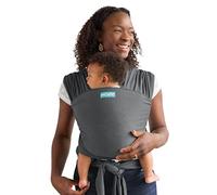 Moby Fascia portabebè per neonati e bambini, ideale per mamma e papà, regolabile per tutti i tipi di corpo, colore: asfalto