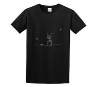 Moby Wait for Me O-Neck 100% Cotton Short Sleeve Unisex T-Shirt L