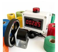 MObyat Contametri Digitale Ad Alta Precisione a Rulli da Laboratorio, Codificatore Elettronico di Lunghezza E Iarde con Allarme E Funzione di Memoria, Avvolgimento Automatico a Induzione