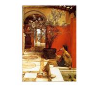 MOBYAT Poster Un oleandro Lawrence Alma-Tadema Stampa Su Tela Riproduzione Quadri Famosi Su Tela Quadro Astratto Moderno Soggiorno Decorazione70x50cm(28x20in)