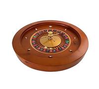 MObyat Rotella da roulette grande da 45 cm in legno per roulette russa per giochi da casinò con palline in acciaio, ideale per la notte di gioco in casa