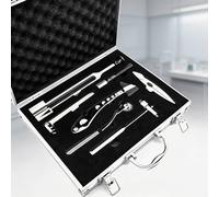 MObyat Set per Esame Neurologico da 7 Pezzi, Kit Diagnostico Hammer con Martelletto per Riflessi, Diapason da 128 Hz, Monofilamento da 10 G, Test della Temperatura Tramite Puntura