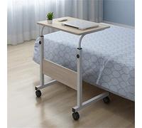 MOBYGKFY 80x40cm 60x4 0 cm Tabella del computer pieghevole regolabile for laptop portatile tavolo da letto deskrotate può essere sollevato in piedi scrivania(Blanco,80x40cm)