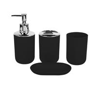 MOBYGKFY Articoli for la casa Kit da bagno Set da toeletta Portasapone Bottiglia di lozione Portaspazzolino(3-Pack)