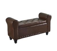 MOBYGKFY Cambio Scarpe All'ingresso, Sgabello Del Divano Nel Camerino Del Negozio Di Abbigliamento(Brown)