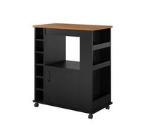 MOBYGKFY Carrello da cucina for la casa Bianco 17,25 X 29,62 X 35,12 pollici Carrello con rotelle Carrello portaoggetti Tavolo da cucina ad isola