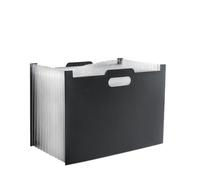 MOBYGKFY Cartella di file Borsa for documenti espandibile multistrato for cancelleria for ufficio(Blue,White)