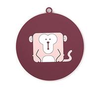 MOBYGKFY Cartoon Tea Pad tazza bevanda in silicone sottobicchiere for bevande hot drink isolasulation pad cucina accessori da cucina(black-Soul Eater1)