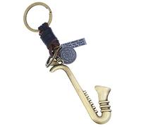 MOBYGKFY Chiave Di Portata Del Sassofono Vintage Strumento Musicale In Cuoio Intrecciato