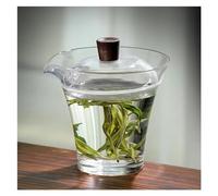 MOBYGKFY Ciotola con coperchio in vetro trasparente Zuppiera da tè Set da tè speciale for tè verde Ciotola da tè Kung Fu Singola macchina for il tè non calda