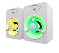 MOBYGKFY Computer audio desktop mini altoparlante cablato piccolo laptop piccola casa multimediale altoparlante a impatto attivo(3-Pack)