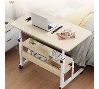 MOBYGKFY Computer Desk regolabile portatile portatile del computer tavola rotante Comodino ergonomico portatile da tavolo Computer Desk Table/Tabella di preparazione(C)