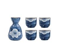 MOBYGKFY Decanter for alcol in vetro for sake Mini apparecchio for la raccolta di sake in tazza piccola in ceramica
