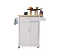MOBYGKFY Furniture Storage Cabinet Mobile Door Kitchen Cabinet with Spice Rack and Towel Counter Organizer