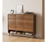 MOBYGKFY Hallway Storage Shoe Cabinet Kitchen Wooden Storage Space Saving Shelf Entryway Bench(3-Pack)