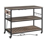 MOBYGKFY Isole Cucina e Carrelli Isola Cucina con Ruote con Carrello Organizzatore a 3 Ripiani con Supporto for Ruote