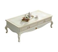 MOBYGKFY Mobili in stile rustico francese Tavolino lungo intagliato in legno massello vintage