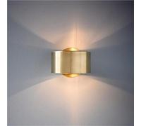 MOBYGKFY Moderna lampada da parete Mid Century Modern And Simple Golden Iron Wall Lamp E26/E27 Lamp Holder Bedside Lamp Bedroom Lamp Bathroom Wall Sconce per soggiorno camera da letto corridoio