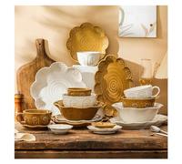 MOBYGKFY Piatto da pranzo creativo for stoviglie creative for il cambio del forno Ciotola in ceramica Pratico set di piatti
