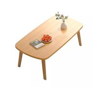 MOBYGKFY Piccolo tavolo da salotto for famiglie, divano, tavolino da caffè in legno, pieghevole accanto al tavolo rettangolare da lettura(80cm*48cm*42cm)