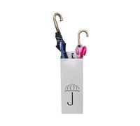 MOBYGKFY Portaombrelli bagagli Secchio, casa Lobby commerciale Hanging Portaombrelli bagagli pieghevole Tipo di pavimento ingranaggio della pioggia Collocato(Blanco)