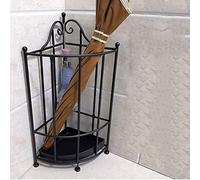 MOBYGKFY Portaombrelli con ganci e leccarda, grande capacità for i siti commerciali o for il passaggio di entrata del Ministero degli Interni(Schwarz)