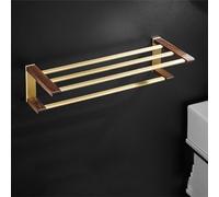 MOBYGKFY Portasciugamani da bagno in noce Portasciugamani da bagno Portascarpe con treppiede Porta carta igienica Portasciugamani hardware