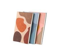 MOBYGKFY Registro manuale for studenti con superficie in pelle PU con giunture colorate in morbida pelle A5
