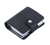 MOBYGKFY Retro Journal Crazy Horse Case in pelle A9 3 Anelli Mini Diario Diario Settimanale Pianificatore Accounato Account a foglia Account Mano Blocco Blocco note Bovina Portafoglio portatile(C)