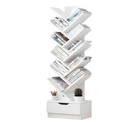 MOBYGKFY Scaffale for libri Scaffale for libri multistrato dal pavimento al soffitto Scaffale di stoccaggio a forma di albero