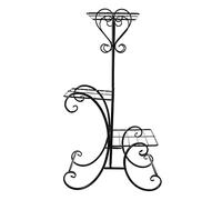 MOBYGKFY Scaletta per vasi da fiori con supporto per piante in ferro a 3 livelli espositore per decorazioni per la casa