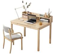 MOBYGKFY Scrivania for la combinazione di libreria for computer di famiglia, camera da letto for studenti, scrivania, tavolo da studio senza sedia